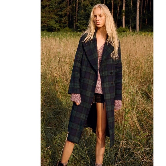 Avec Les Filles Jackets & Blazers - Avec Les Filles Plaid Coat, New